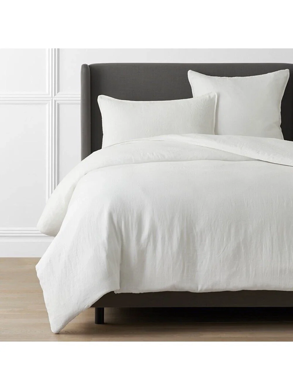 The Company Store T-Shirt Soft Jersey Knit Sheet Set White Queen 100% Cotton